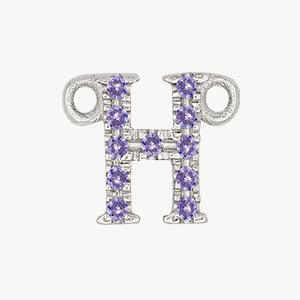 White Gold, Lilac Sapphire Letter - Image 36