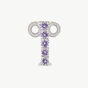 White Gold, Lilac Sapphire Letter - Image 37