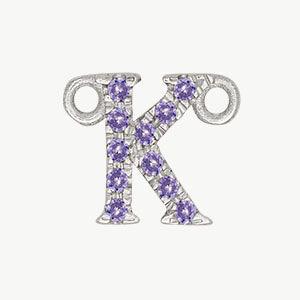 White Gold, Lilac Sapphire Letter - Image 39