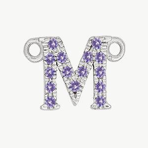 White Gold, Lilac Sapphire Letter - Image 41