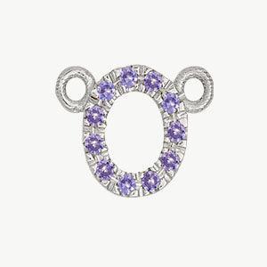 White Gold, Lilac Sapphire Letter - Image 43