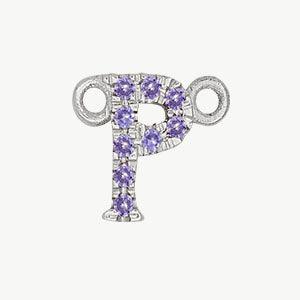 White Gold, Lilac Sapphire Letter - Image 44