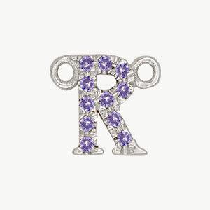 White Gold, Lilac Sapphire Letter - Image 46
