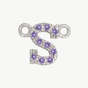 White Gold, Lilac Sapphire Letter - Image 47