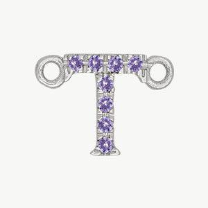 White Gold, Lilac Sapphire Letter - Image 48