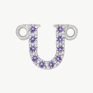 White Gold, Lilac Sapphire Letter - Image 49