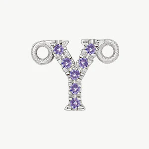 White Gold, Lilac Sapphire Letter - Image 53