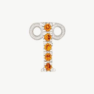 White Gold, Orange Sapphire Letter - Image 37