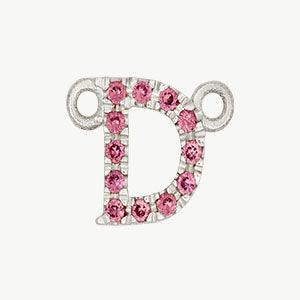 White Gold, Pink Sapphire Letter - Image 32