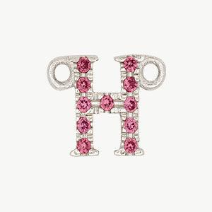 White Gold, Pink Sapphire Letter - Image 36