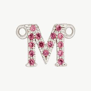 White Gold, Pink Sapphire Letter - Image 41