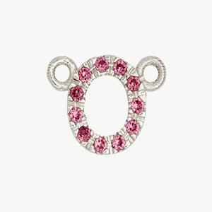 White Gold, Pink Sapphire Letter - Image 43