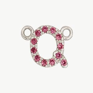 White Gold, Pink Sapphire Letter - Image 45