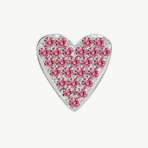 White Gold, Pink Sapphire Charm Bead - Image 8
