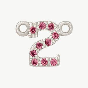 White Gold, Pink Sapphire Number - Image 4