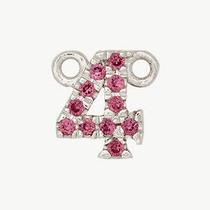 White Gold, Pink Sapphire Number - Image 6