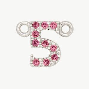 White Gold, Pink Sapphire Number - Image 7