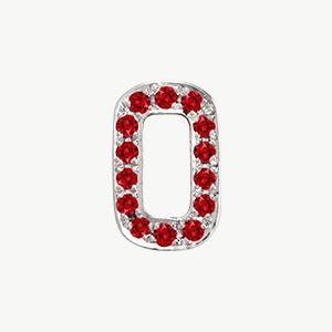 White Gold, Ruby Number Bead - Image 13