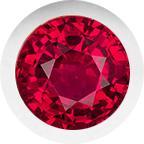 White Gold, Ruby Number Bead - Image 2