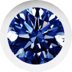 White Gold, Blue Sapphire Charm Bead - Image 2