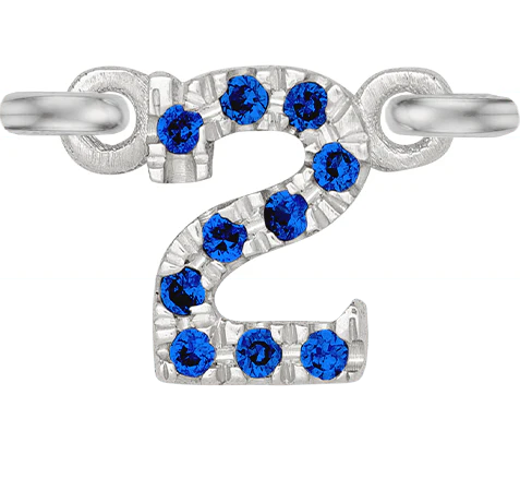 White Gold, Blue Sapphire Number - Image 5
