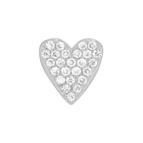 White Diamond + 14k White Gold Emoji Charm - Image 3
