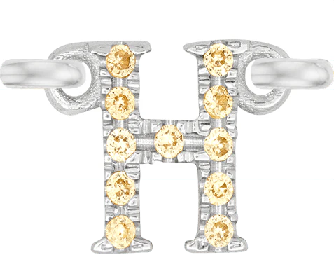 White Gold, Yellow Sapphire Letter - Image 10