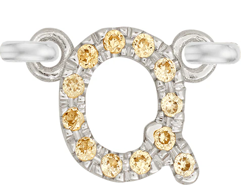 White Gold, Yellow Sapphire Letter - Image 19