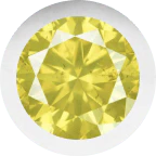 White Gold, Yellow Sapphire Letter - Image 2