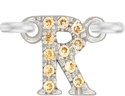 White Gold, Yellow Sapphire Letter - Image 20