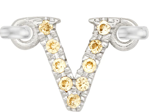 White Gold, Yellow Sapphire Letter - Image 24