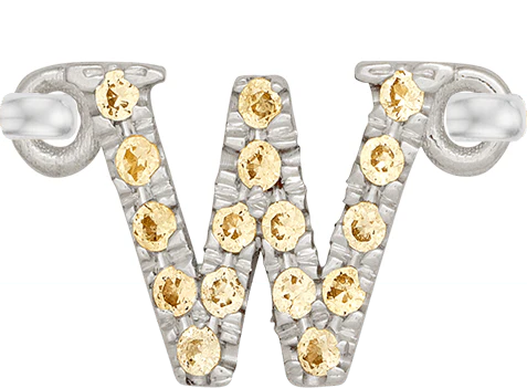 White Gold, Yellow Sapphire Letter - Image 25
