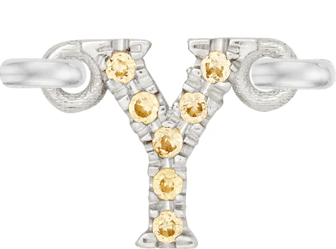 White Gold, Yellow Sapphire Letter - Image 27