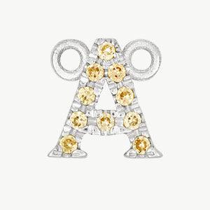 White Gold, Yellow Sapphire Letter - Image 29