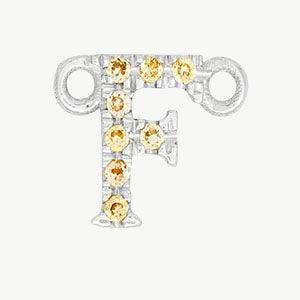 White Gold, Yellow Sapphire Letter - Image 34