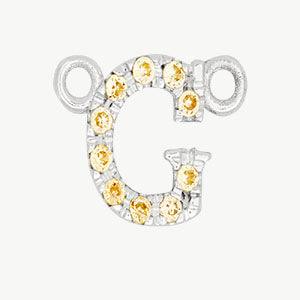 White Gold, Yellow Sapphire Letter - Image 35