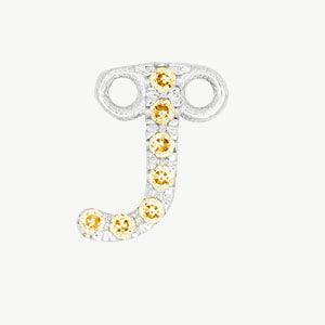 White Gold, Yellow Sapphire Letter - Image 38