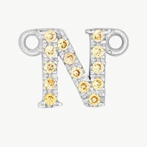 White Gold, Yellow Sapphire Letter - Image 42