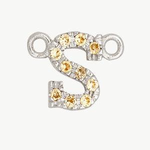 White Gold, Yellow Sapphire Letter - Image 47