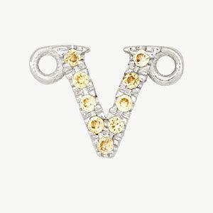 White Gold, Yellow Sapphire Letter - Image 50