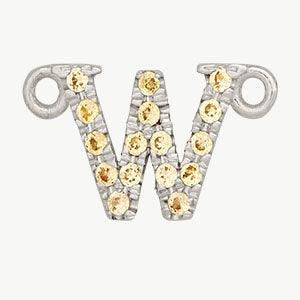 White Gold, Yellow Sapphire Letter - Image 51