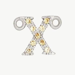 White Gold, Yellow Sapphire Letter - Image 52