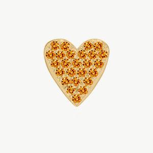 Yellow Gold, Orange Sapphire Charm Bead - Image 8