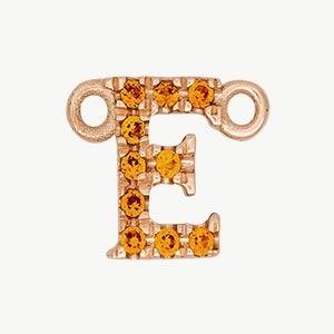 Rose Gold, Orange Sapphire Letter - Image 33