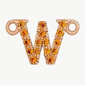 Rose Gold, Orange Sapphire Letter - Image 51