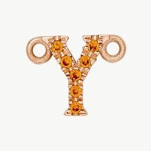 Rose Gold, Orange Sapphire Letter - Image 53
