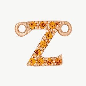 Rose Gold, Orange Sapphire Letter - Image 54