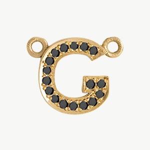 Yellow Gold, Black Diamond Letter - Image 36