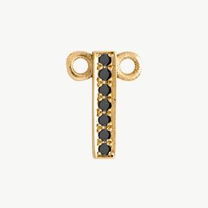 Yellow Gold, Black Diamond Letter - Image 38
