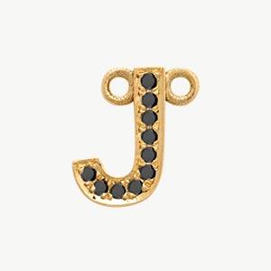 Yellow Gold, Black Diamond Letter - Image 39